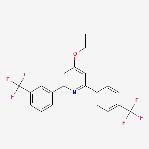 Pyridine, 4-ethoxy-2-(3-(trifluoromethyl)phenyl)-6-(4-(trifluoromethyl)phenyl)-