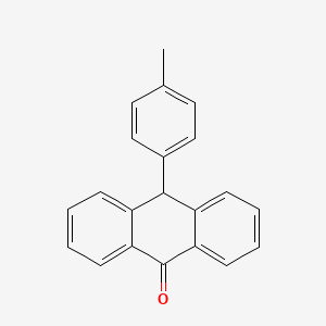 molecular formula C21H16O B14292691 10-(4-Methylphenyl)anthracen-9(10H)-one CAS No. 127255-73-6