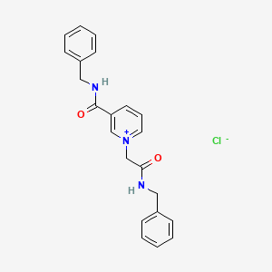 1-[2-(Benzylamino)-2-oxoethyl]-3-(benzylcarbamoyl)pyridin-1-ium chloride