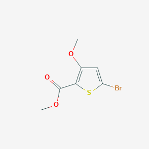 molecular formula C7H7BrO3S B1429272 5-溴-3-甲氧基噻吩-2-甲酸甲酯 CAS No. 181063-64-9
