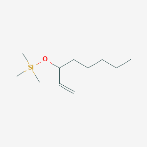 molecular formula C11H24OSi B14292772 Silane, [(1-ethenylhexyl)oxy]trimethyl- CAS No. 117184-66-4