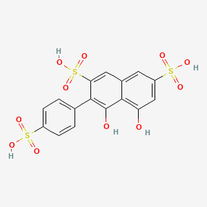 4,5-Dihydroxy-3-(4-sulfophenyl)naphthalene-2,7-disulfonic acid