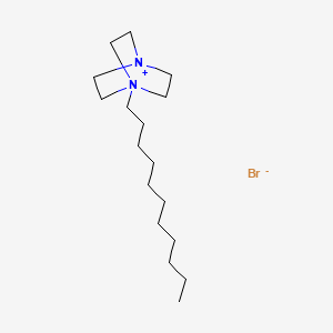 molecular formula C17H35BrN2 B14292859 1-Undecyl-1,4-diazabicyclo[2.2.2]octan-1-ium bromide CAS No. 113104-20-4