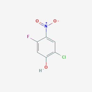 molecular formula C6H3ClFNO3 B1429290 2-氯-5-氟-4-硝基苯酚 CAS No. 524955-92-8