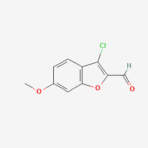 3-Chloro-6-methoxy-1-benzofuran-2-carbaldehyde