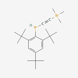 molecular formula C23H39PSi B14292942 (2,4,6-Tri-tert-butylphenyl)[(trimethylsilyl)ethynyl]phosphane CAS No. 116078-93-4