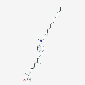 9-{4-[Dodecyl(methyl)amino]phenyl}-2,7-dimethylnona-2,4,6,8-tetraenal