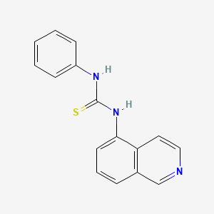 molecular formula C16H13N3S B14293006 Thiourea, N-5-isoquinolinyl-N'-phenyl- CAS No. 119612-67-8