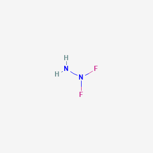 molecular formula F2H2N2 B14293010 1,1-Difluorohydrazine CAS No. 115967-51-6