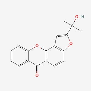 6H-Furo(2,3c)xanthen-6-one, 2-(1-hydroxy-1-methylethyl)-