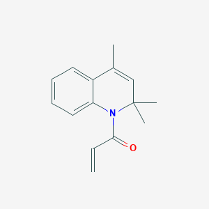 molecular formula C15H17NO B14293034 1-(2,2,4-Trimethylquinolin-1(2H)-yl)prop-2-en-1-one CAS No. 116200-87-4