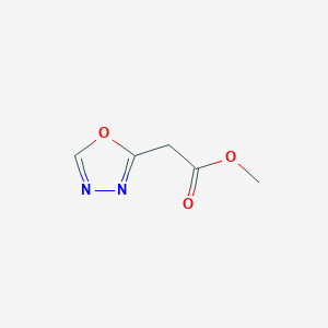 molecular formula C5H6N2O3 B1429304 [1,3,4]Oxadiazol-2-yl-acetic acid methyl ester CAS No. 1363210-48-3
