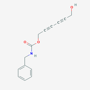 molecular formula C14H13NO3 B14293042 6-Hydroxyhexa-2,4-diyn-1-yl benzylcarbamate CAS No. 113406-16-9