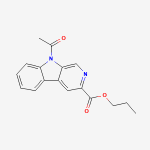 Propyl 9-acetyl-9H-beta-carboline-3-carboxylate