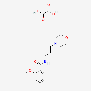 2-methoxy-N-(3-morpholin-4-ylpropyl)benzamide;oxalic acid