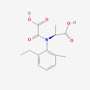 molecular formula C14H17NO5 B1429309 N-(2-Ethyl-6-methylphenyl)-N-oxalo-L-alanine CAS No. 1217465-10-5