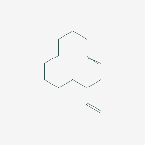 molecular formula C14H24 B14293124 4-Ethenylcyclododec-1-ene CAS No. 113281-35-9