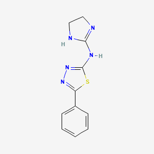 1,3,4-Thiadiazol-2-amine, N-(4,5-dihydro-1H-imidazol-2-yl)-5-phenyl-