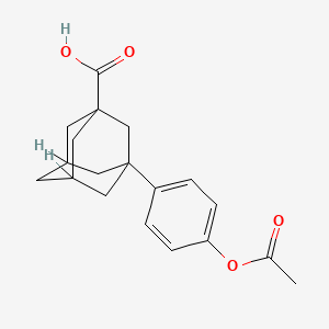 3-(4-Acetoxyphenyl)adamantanecarboxylic acid