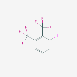 molecular formula C8H3F6I B14293147 Benzene, iodobis(trifluoromethyl)- CAS No. 120796-62-5