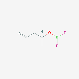 molecular formula C5H9BF2O B14293161 Pent-4-en-2-yl borodifluoridate CAS No. 112459-93-5