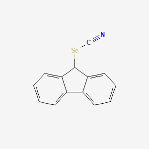 molecular formula C14H9NSe B14293182 9H-Fluoren-9-yl selenocyanate CAS No. 114263-69-3