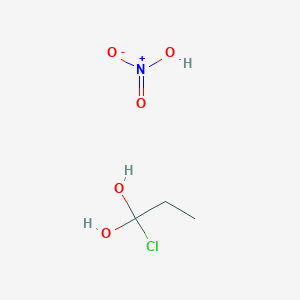 1-Chloropropane-1,1-diol;nitric acid