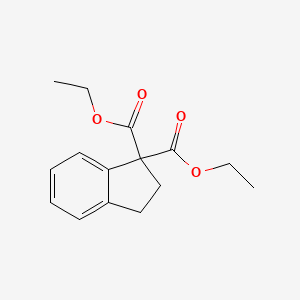 molecular formula C15H18O4 B14293225 Diethyl 2,3-dihydro-1H-indene-1,1-dicarboxylate CAS No. 115860-31-6