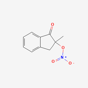 2-Methyl-1-oxo-2,3-dihydro-1H-inden-2-yl nitrate