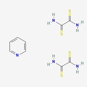 molecular formula C9H13N5S4 B14293234 Ethanedithioamide;pyridine CAS No. 114590-36-2