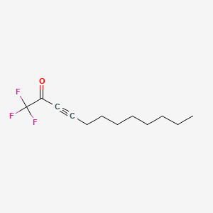 molecular formula C12H17F3O B14293245 1,1,1-Trifluorododec-3-yn-2-one CAS No. 117710-68-6