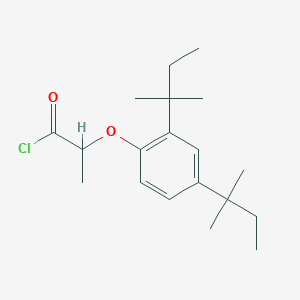 molecular formula C19H29ClO2 B14293253 2-[2,4-Bis(2-methylbutan-2-yl)phenoxy]propanoyl chloride CAS No. 122031-70-3