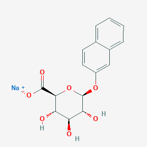molecular formula C16H15NaO7 B1429328 2-萘基B-D-葡萄糖醛酸钠盐 CAS No. 20838-64-6