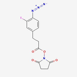 1-{[3-(4-Azido-3-iodophenyl)propanoyl]oxy}pyrrolidine-2,5-dione