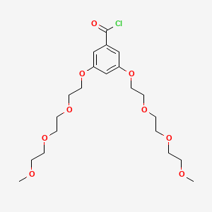 molecular formula C21H33ClO9 B14293317 3,5-Bis{2-[2-(2-methoxyethoxy)ethoxy]ethoxy}benzoyl chloride CAS No. 115928-96-6