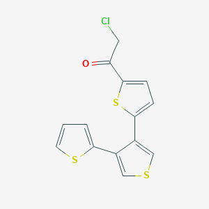 2-Chloro-1-[5-(4-thiophen-2-ylthiophen-3-yl)thiophen-2-yl]ethanone