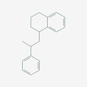 molecular formula C19H22 B14293346 1-(2-Phenylpropyl)-1,2,3,4-tetrahydronaphthalene CAS No. 114073-53-9