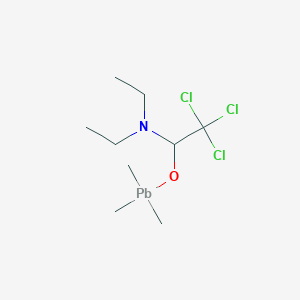 2,2,2-Trichloro-N,N-diethyl-1-[(trimethylplumbyl)oxy]ethan-1-amine