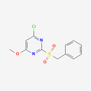 4-Chloro-6-methoxy-2-(phenylmethanesulfonyl)pyrimidine