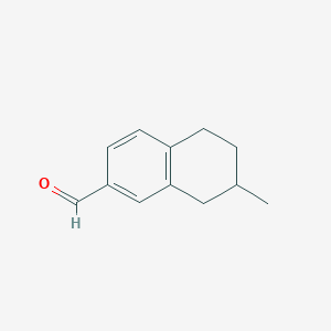 7-Methyl-5,6,7,8-tetrahydronaphthalene-2-carbaldehyde