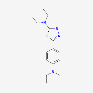 5-[4-(Diethylamino)phenyl]-N,N-diethyl-1,3,4-thiadiazol-2-amine