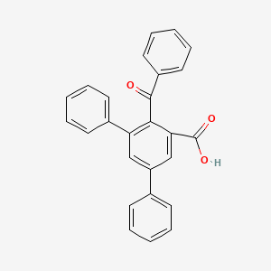 molecular formula C26H18O3 B14293442 2-Benzoyl-3,5-diphenylbenzoic acid CAS No. 113710-69-3