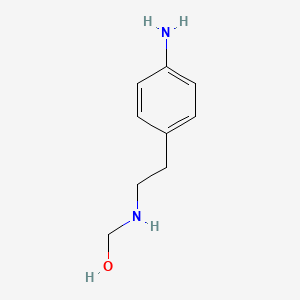 molecular formula C9H14N2O B14293459 {[2-(4-Aminophenyl)ethyl]amino}methanol CAS No. 116481-66-4