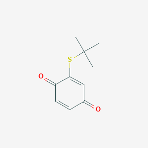 molecular formula C10H12O2S B14293488 2-(tert-Butylsulfanyl)cyclohexa-2,5-diene-1,4-dione CAS No. 113679-39-3