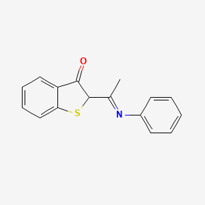 2-[(1E)-N-Phenylethanimidoyl]-1-benzothiophen-3(2H)-one