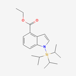 Ethyl 1-[tri(propan-2-yl)silyl]-1H-indole-4-carboxylate