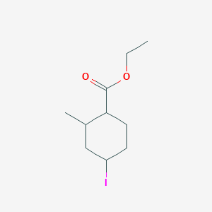 Cyclohexanecarboxylic acid, 4-iodo-2-methyl-, ethyl ester