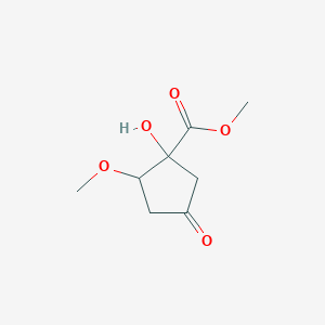 Methyl 1-hydroxy-2-methoxy-4-oxocyclopentane-1-carboxylate