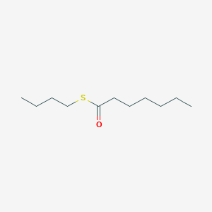 molecular formula C11H22OS B14293526 S-Butyl heptanethioate CAS No. 116074-61-4