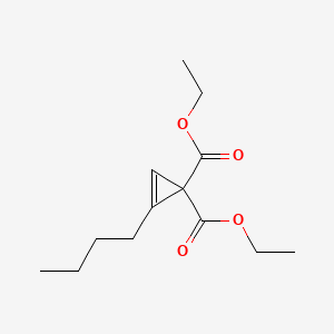 molecular formula C13H20O4 B14293532 Diethyl 2-butylcycloprop-2-ene-1,1-dicarboxylate CAS No. 116441-71-5